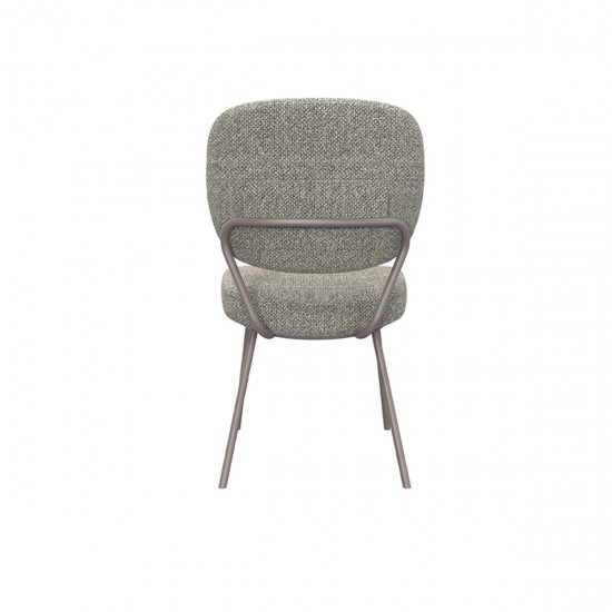 LABEL 51 Eetkamerstoel Singapore Truffel grijs Boucle.