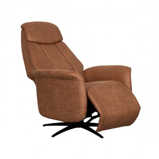 LABEL 51 Fauteuil Oslo Cognac Micro Suede.