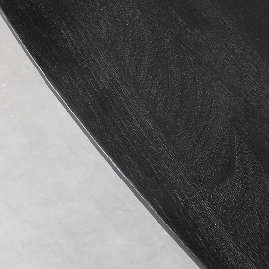 LABEL 51 Eetkamertafel Rosie Zwart Mangohout 260x110 cm.