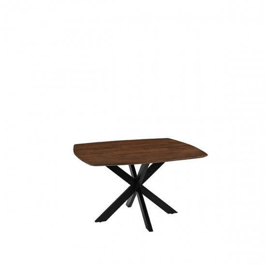 LABEL 51 Eetkamertafel Blake Nature Mangohout 140x140 cm.