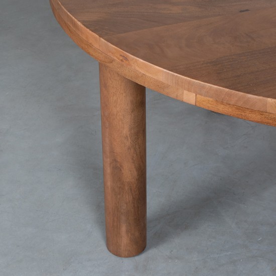 LABEL 51 Eetkamertafel Elly Nature Mangohout 140x140 cm.