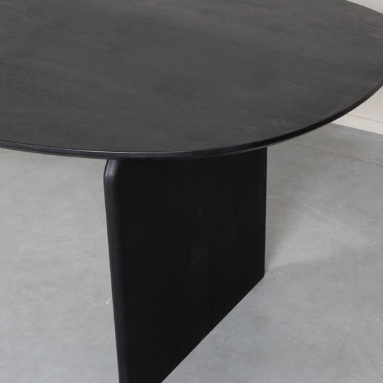 LABEL 51 Eetkamertafel Cooper Zwart Mangohout 250x110 cm.