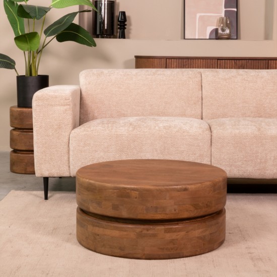 LABEL51 Salontafel Milly - Nature - Mangohout - 70 cm.