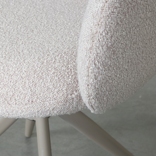 LABEL 51 Eetkamerstoel Kimball Naturel Boucle.