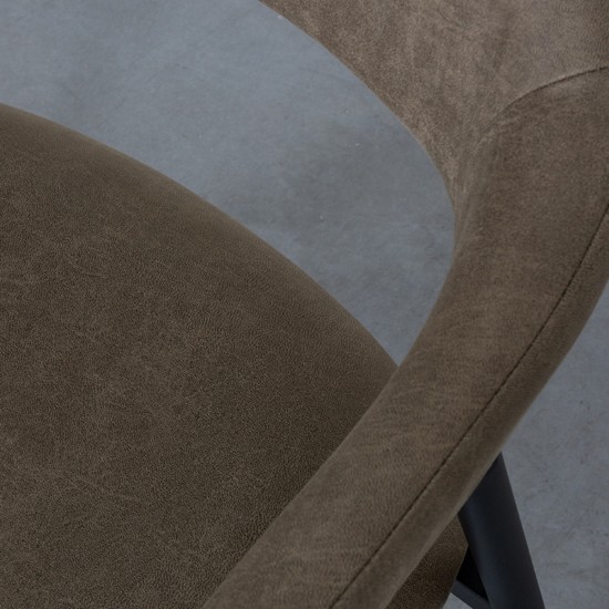 LABEL 51 Eetkamerstoel Amaze Moss Micro Suede.