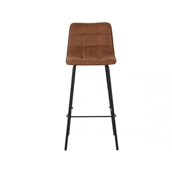 LABEL51 Eetkamerstoel Bistro - Cognac - Micro Suede.