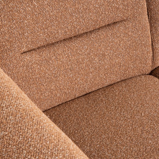 LABEL 51 Hoekbank Bolzano Coral Boucle Rechts.