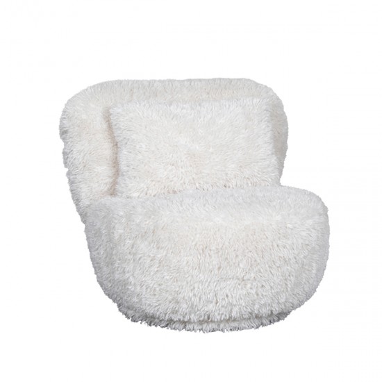 LABEL 51 Fauteuil Doodle CrÃ¨me Fluffy.