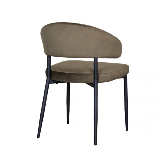 LABEL 51 Eetkamerstoel Bliss Hunter Fluweel.