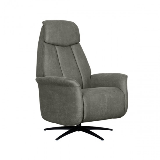 LABEL51 Fauteuil Oslo - Taupe - Micro Suede.