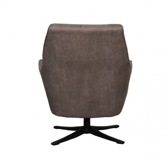 LABEL 51 Fauteuil Tod Taupe Micro Suede.
