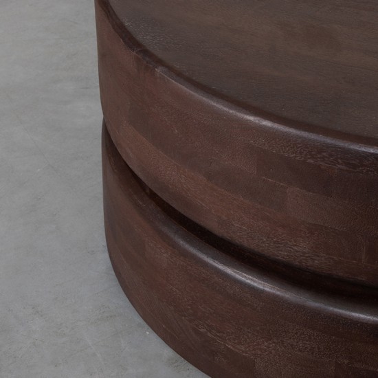 LABEL 51 Salontafel Milly Espresso Mangohout 70 cm.