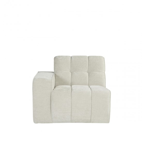 LABEL51 Bank Valentino - Naturel - Elite - 1,5-Zits Arm Links Voorstaand.