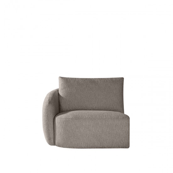 LABEL51 Bank Rocca - Taupe - Canyon - 1,5-Zits Arm Links Voorstaand.