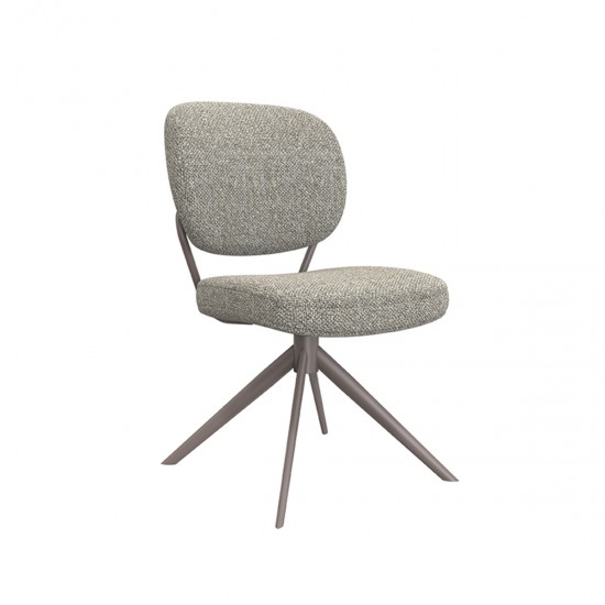 LABEL51 Eetkamerstoel Geneva - Truffel grijs - Boucle.