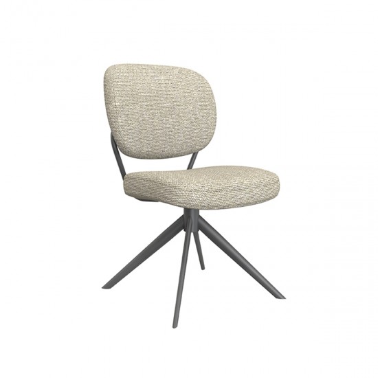 LABEL51 Eetkamerstoel Geneva - Naturel - Boucle.