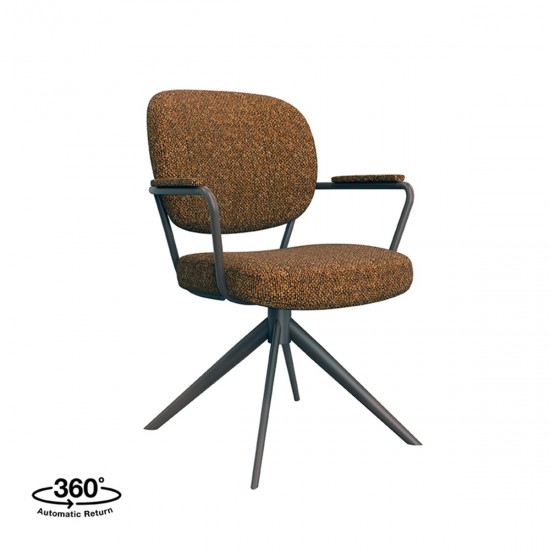 LABEL 51 Eetkamerstoel Basel Coral Boucle.