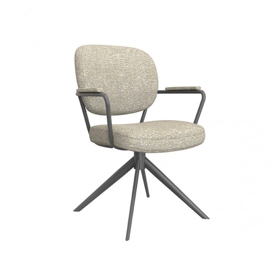 LABEL51 Eetkamerstoel Basel - Naturel - Boucle.