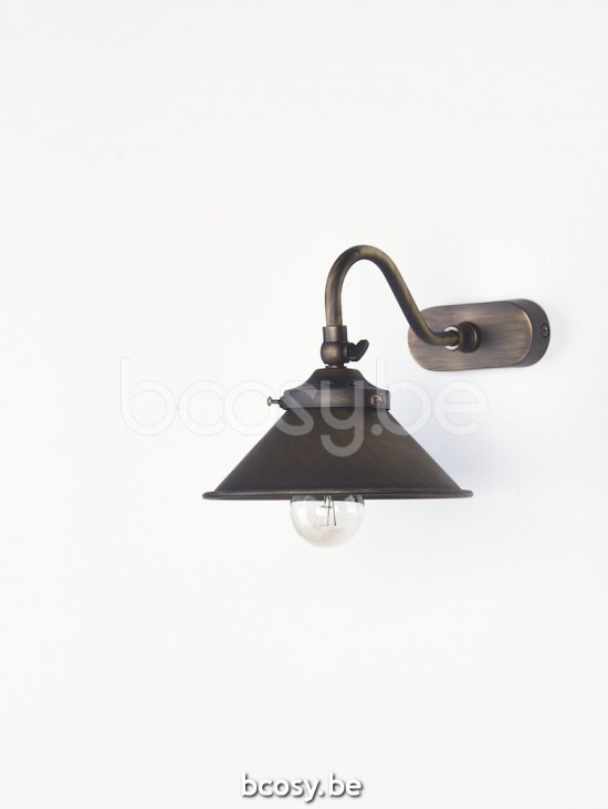 Marckdael wandlamp Billiardo-Biliardo Marckdael 0099-15-A1-OV-AS 0099-15-A1-AS-OV Billiardo antiek brass wandlamp H 18cm VVD VDV Verlichting.
