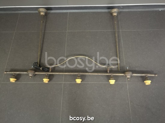 Marckdael pendel Billiardo-Biliardo Marckdael 0250-5F-SHA-AS Billiardo antiek brass pendel H min 70 max 110cm VVD VDV Verlichting van Dijck .