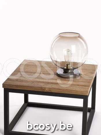 Marckdael tafellamp Malibu Marckdael 0670-L1-A-OTT 0670-L1-A-OTTONE-GLOBE-TOPAZ-GR Vintage ottone-messing tafellamp H 5,5cm VVD VDV Verlicht.