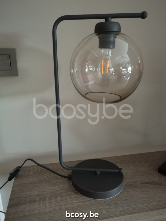 Marckdael VVD malibu 0682-L1-DB-GLOBE-CLEAR-KL 0682-L1-RU-GLOBE-CLEAR-KL donker brons tafellamp VVD VDV Verlichting van Dijck Dyck Markdaal.