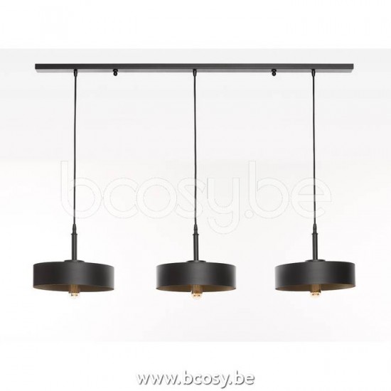 Marckdael pendel Oslo Marckdael 0960-120-T3-D300-BG Contemporal zwart-goud 120x4cm profiel pendel H max 115cm VVD VDV Verlichting van Dijck .