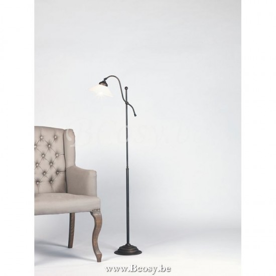 Marckdael vloerlamp Biliardo Marckdael 1109-P-V0620-DB Floorlamps donker brons vloerlamp H 130cm VVD VDV Verlichting van Dijck Dyck Markdaal.
