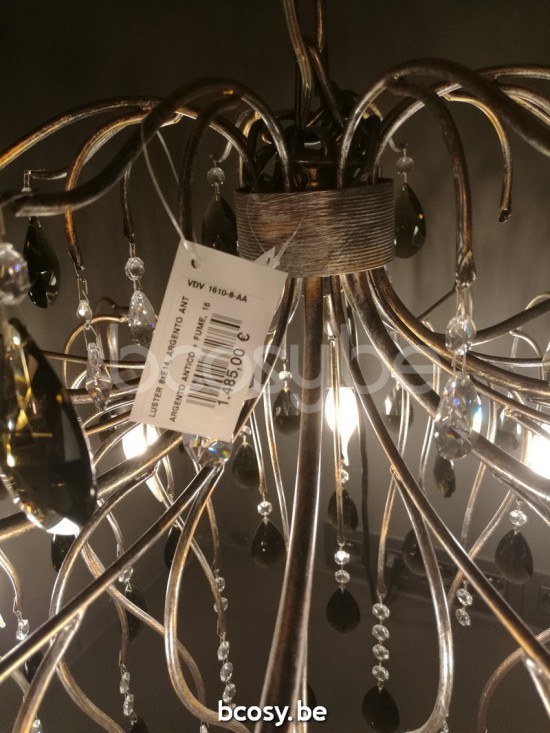 Marckdael VVD chandeliers-medusa 1610-8-ARG-ANT-FUME 1610-8-ARG.ANT-FUME argento antico luchter VVD VDV Verlichting van Dijck Dyck Markdaal.