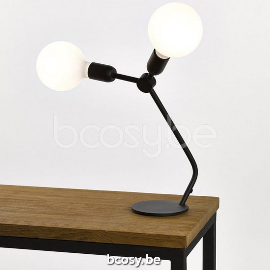 Marckdael VVD atomen zwart tafellamp VVD VDV Verlichting van Dijck Dyck Markdaal.