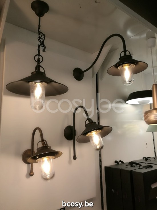 Marckdael wandlamp Billiardo-Biliardo Marckdael 3018-A1-20-DB Billiardo donker brons wandlamp H 35cm VVD VDV Verlichting van Dijck Dyck Mark.