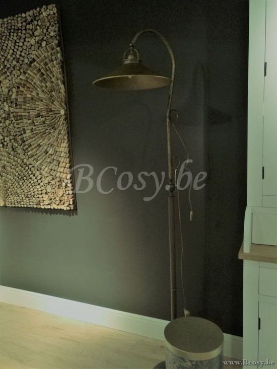 Marckdael vloerlamp Billiardo Marckdael 3045-P-190-35-AS Floorlamps antiek brass vloerlamp H 190cm VVD VDV Verlichting van Dijck Dyck Markda.