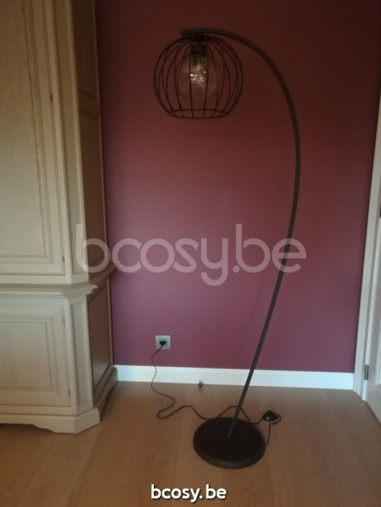 Marckdael VVD bolzona 3298-LG1-30-GLOBE-CLEAR-KL 3298-LG1-30-RU-GLOBE-CLEAR-KL roest marron kastanjebruin vloerlamp VVD VDV Verlichting van .