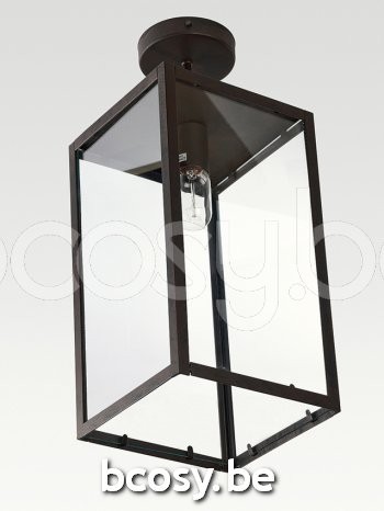 Marckdael Plafondlamp Quadro Marckdael 3321-PL1-LARGE-RU Country-Living roest marron kastanjebruin Plafondlamp H 50cm VVD VDV Verlichting va.