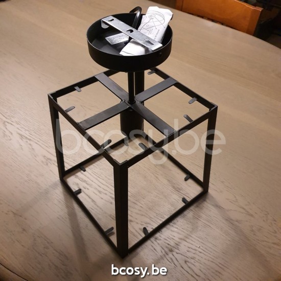 Marckdael VVD quadro 3321-PL1-MED-RU roest marron kastanjebruin Plafondlamp VVD VDV Verlichting van Dijck Dyck Markdaal.