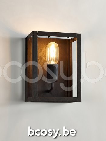 Marckdael wandlamp Quadro Marckdael 3366-A1-RUST 3366-A1-RU Country-Living roest marron kastanjebruin wandlamp H 24cm VVD VDV Verlichting va.