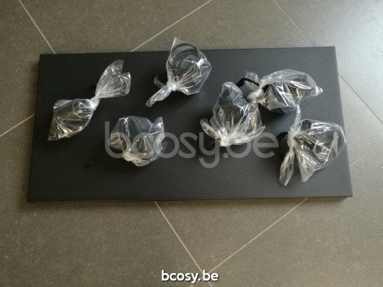 Marckdael VVD Seattle-Seatle 4080-PL6-RECT-NE-TULIP-TOPAZ-KL zwart pendel VVD VDV Verlichting van Dijck Dyck Markdaal.