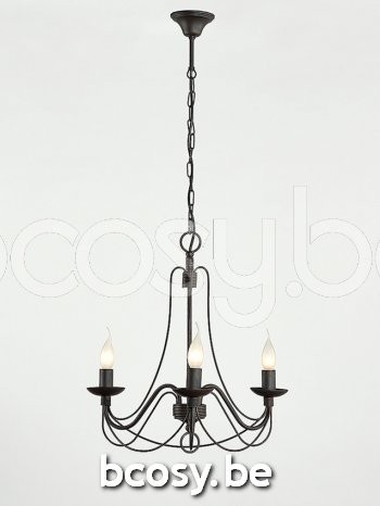 Marckdael luchter Astrid Marckdael 604-3 RU 604-3-RU Chandeliers roest marron kastanjebruin luchter H 50cm VVD VDV Verlichting van Dijck Dyc.