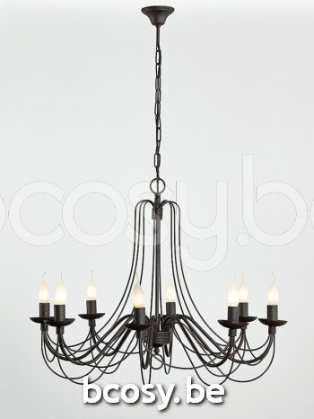 Marckdael luchter Astrid Marckdael 604-8-RU Chandeliers roest marron kastanjebruin luchter H 60cm VVD VDV Verlichting van Dijck Dyck Markdaa.