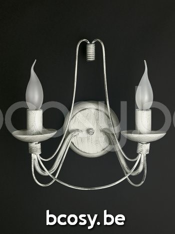 Marckdael wandlamp Astrid Marckdael 604-A2-AV NE 604-A2-AV-NE Chandeliers avorio nero-ivoor zwart wandlamp H 32cm VVD VDV Verlichting van Di.