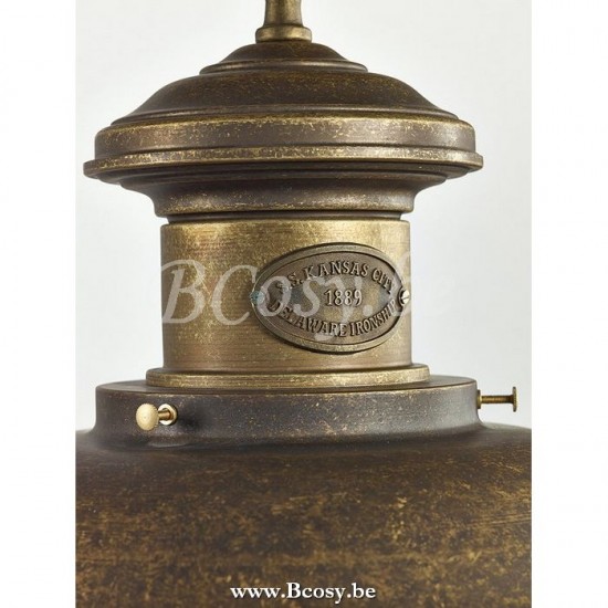 Marckdael pendel Billiardo-Biliardo Marckdael AL16-40-DB Billiardo donker brons pendel H 45cm VVD VDV Verlichting van Dijck Dyck Markdaal.