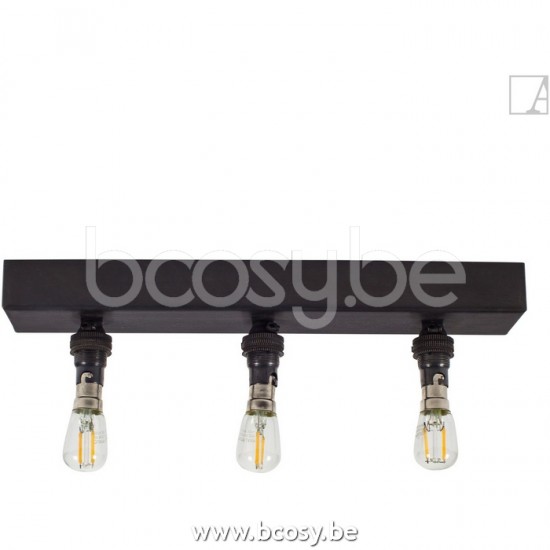Authentage BAR003B03 BARRON Plafondlamp licht BA15d Bronze Authentage Plafondlamp licht verlichting.