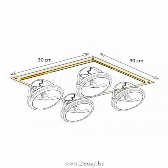 Authentage CEN004LR1 Authentage PHANTÔME Spot light recessed spot downlight G53 Bronze Authentage Recessed spots spotlights.