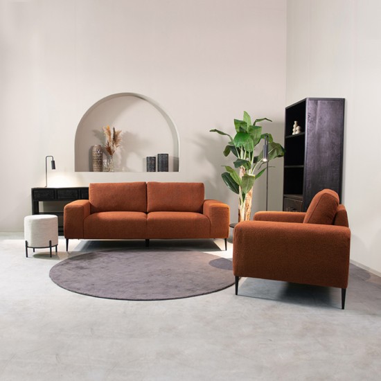 2 bank ferraro 3 zits 212x88x85 cm rust touch setting