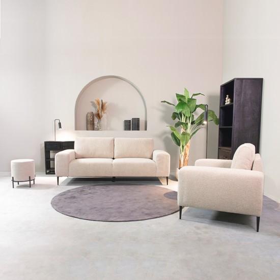 2 bank ferraro 3 zits 212x88x85 cm zand touch setting