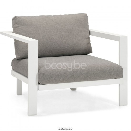 Diphano Cubic Stackable lounge chair Aluminium White Frame.