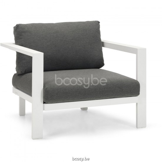 Diphano Cubic Stackable lounge chair Aluminium White Frame.