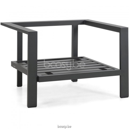 Diphano Cubic Stackable lounge chair Optional cushion set Aluminium Lava Frame.