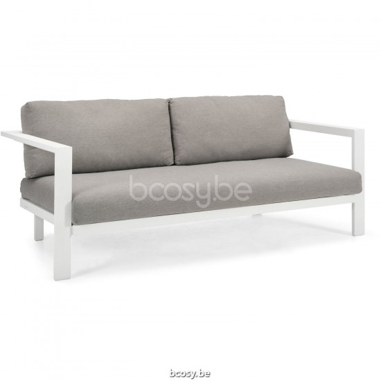 Diphano Cubic Modular Chaise longue 2,5 places empilable Cadre Aluminium blanc.
