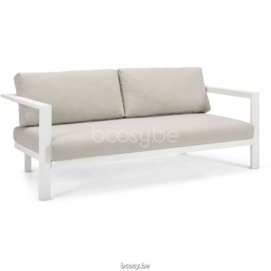 Diphano Cubic Modular Chaise longue 2,5 places empilable Cadre Aluminium blanc.